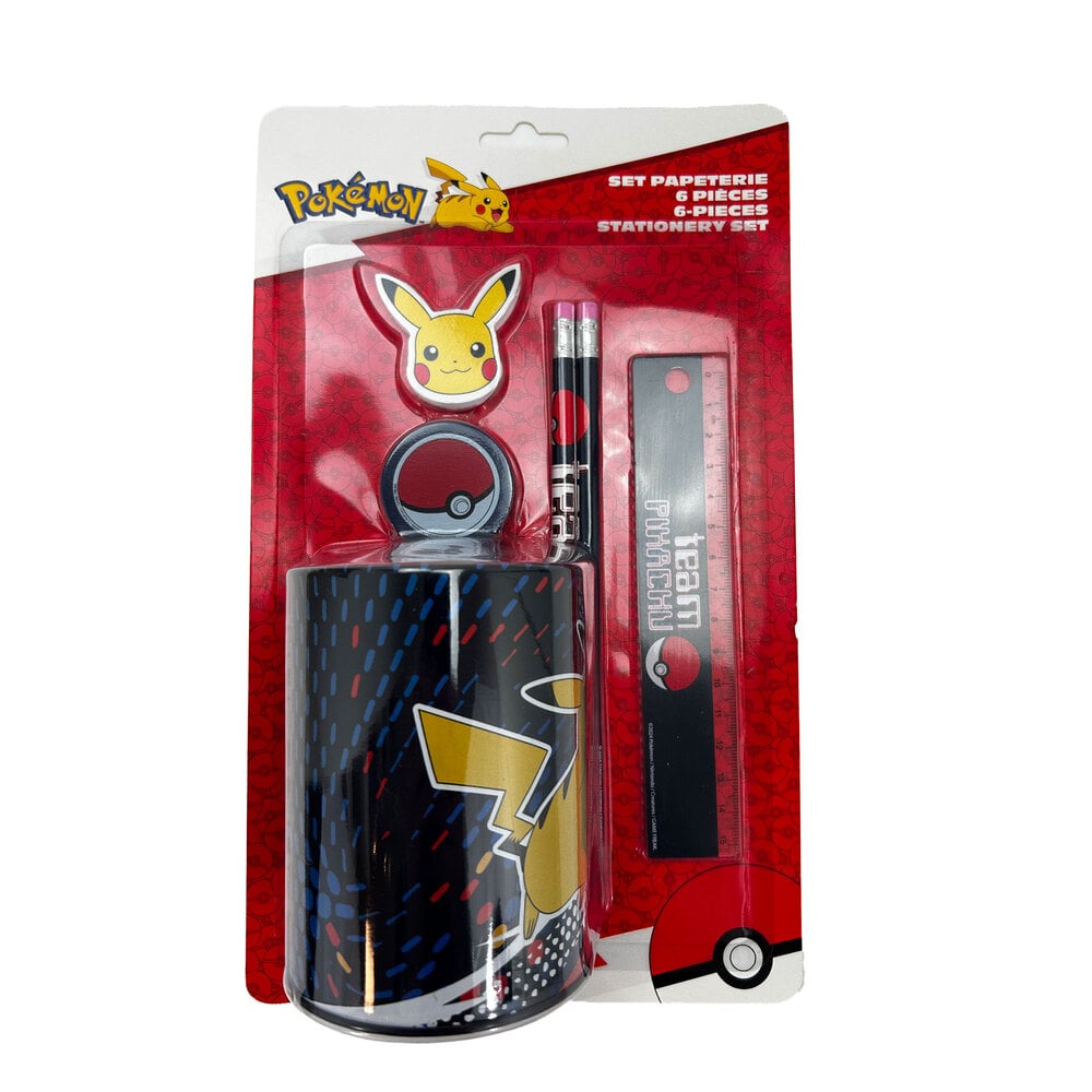 Pokémon - Set papeterie 6 pièces - flash vidéo