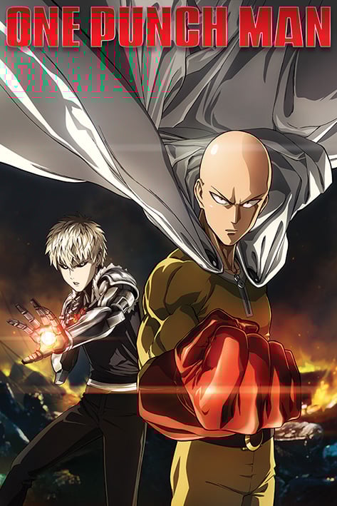 One Punch Man Destruction - Maxi Poster - flash vidéo