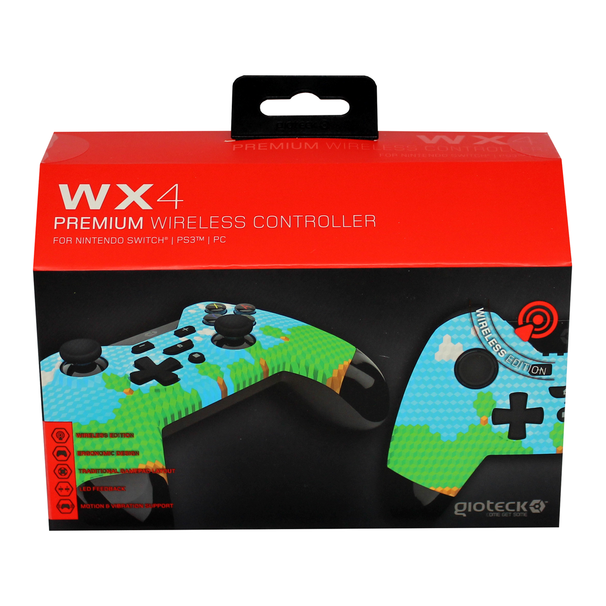 Gioteck - Manette sans fil premium WX4 Edition "Aventure" pour Nintendo Switch, PS3 et PC - flash vidéo