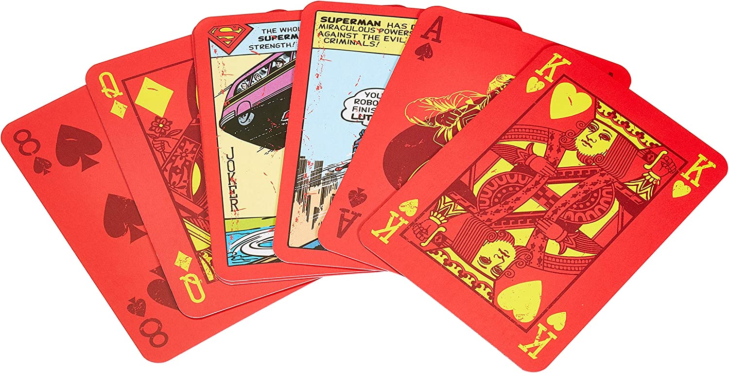 DC Comics Tins - Superman #1 - Cartes à Jouer Boite Métallique - flash vidéo