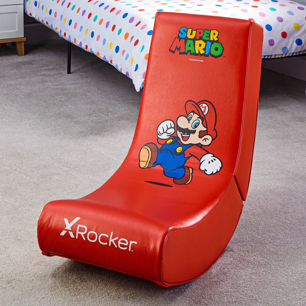X Rocker - Siège de jeu Video Rocker Super Mario officiel Mario Joy Edition - flash vidéo
