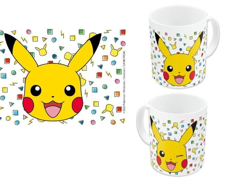 Pokémon - Tasse en céramique Pikachu Confettis - 325ml - flash vidéo