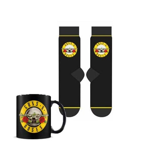 Guns N’ Roses - Coffret cadeau avec tasse 315ml et paire de chaussette EU 41-45 "Guns N Roses" - flash vidéo
