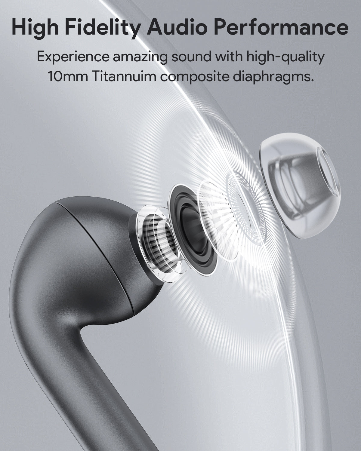 Aukey - Écouteurs sans fil connectés Beyond ANC Pro Noir - flash vidéo