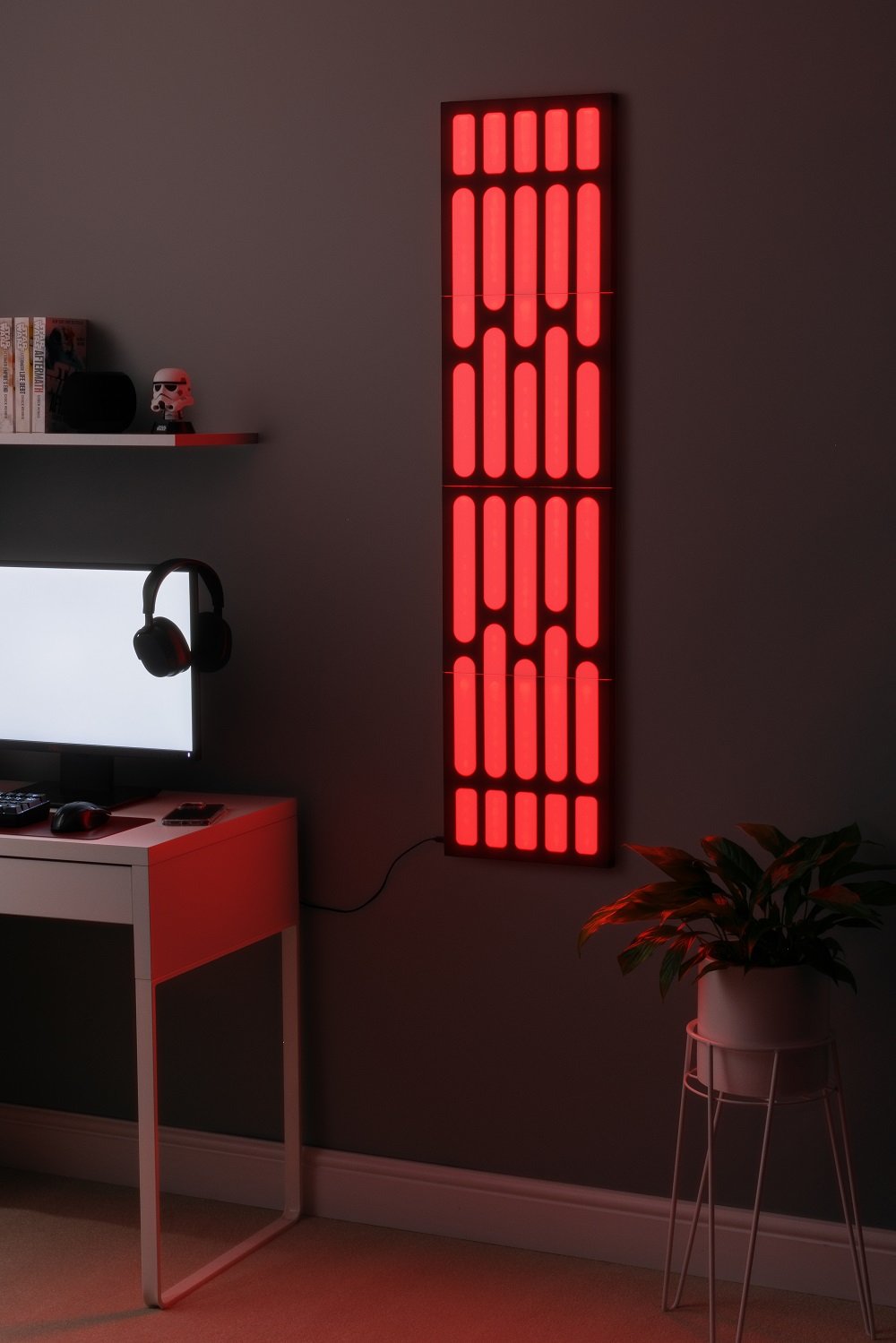 Star Wars - Lampe murale lumineux Étoile de la mort - flash vidéo