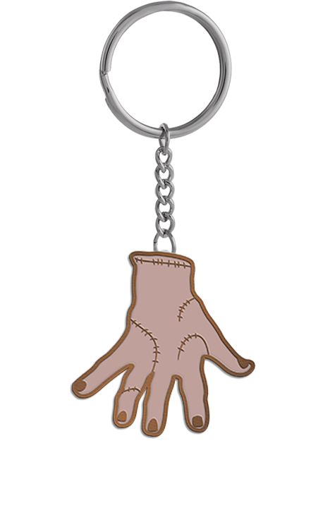 Netflix - Mercredi - Porte-clés en métal - La Chose - flash vidéo