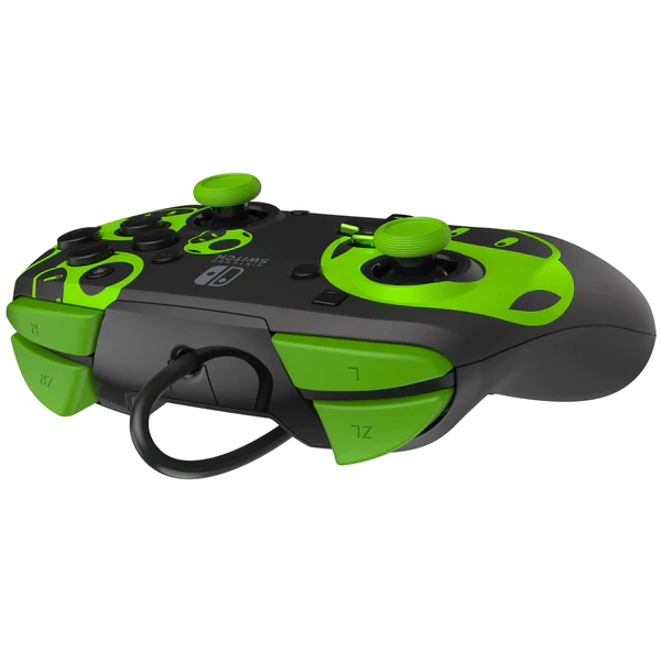 PDP - Manette de jeu filaire REMATCH 1-UP (Glow-in-the-dark) pour Nintendo Switch et Switch OLED - flash vidéo