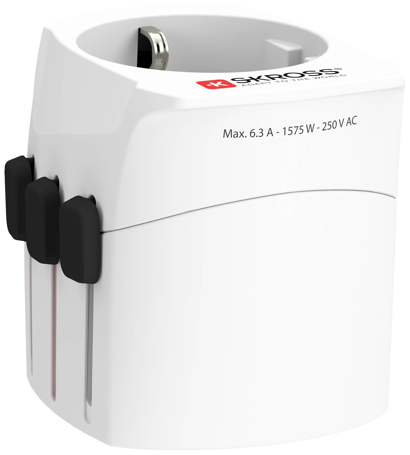 SKROSS - World Travel Adapter with Ground Plugs, without Schuko Top ( no swiss/italy ) - flash vidéo