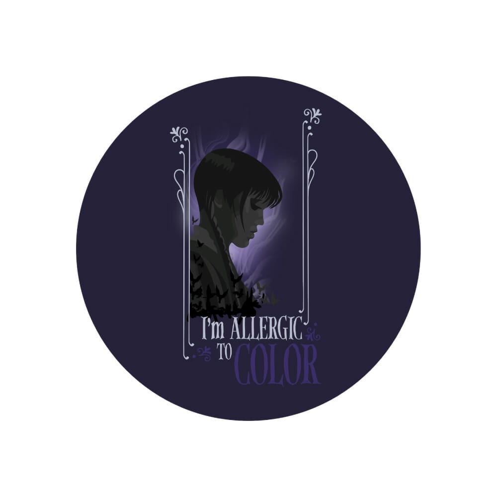 Netflix - Mercredi - Dessous de verre - Allergique à la couleur - flash vidéo