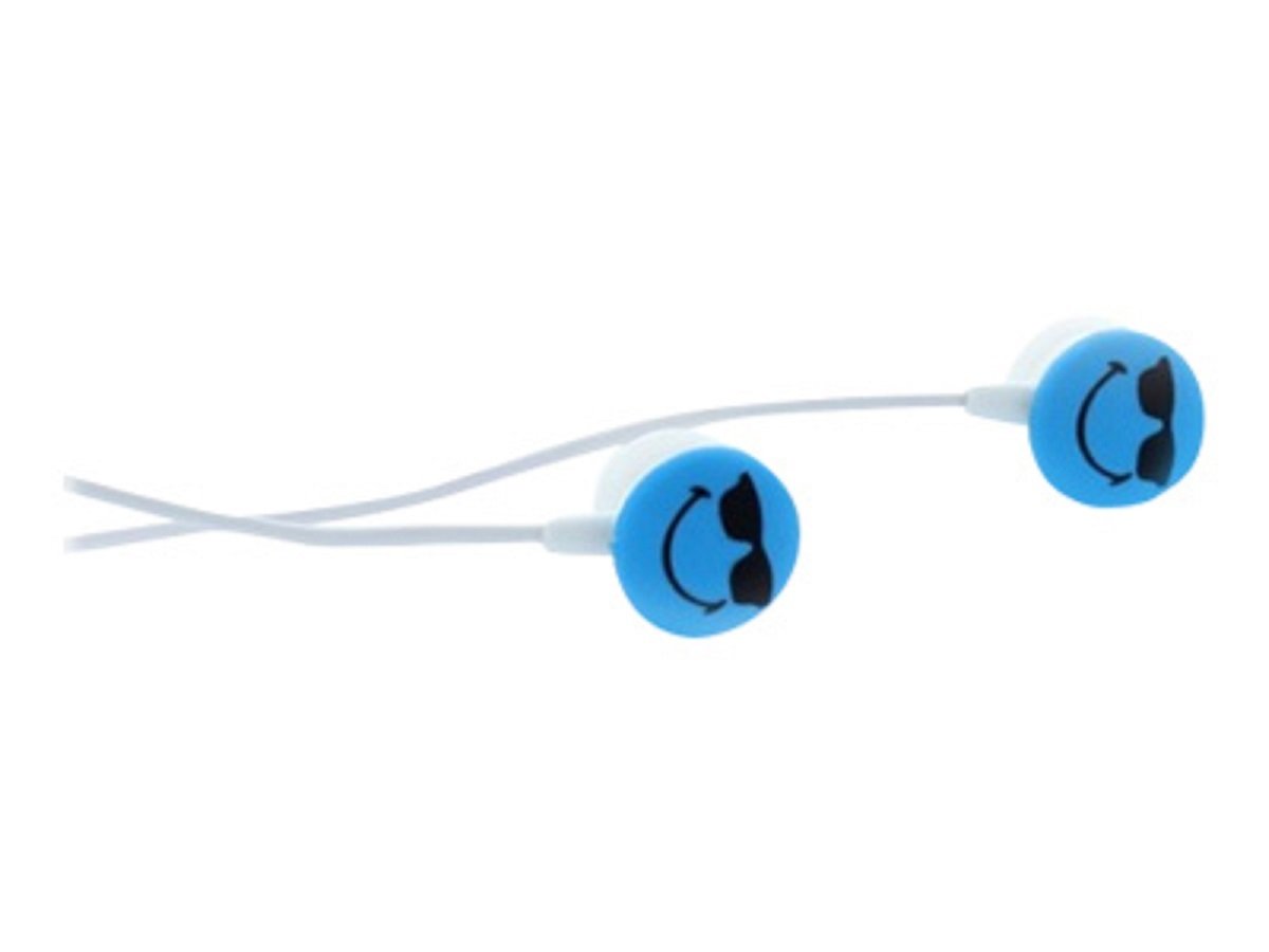 Smiley World - Ecouteurs intra-auriculaires Color Therapy Bleu - flash vidéo