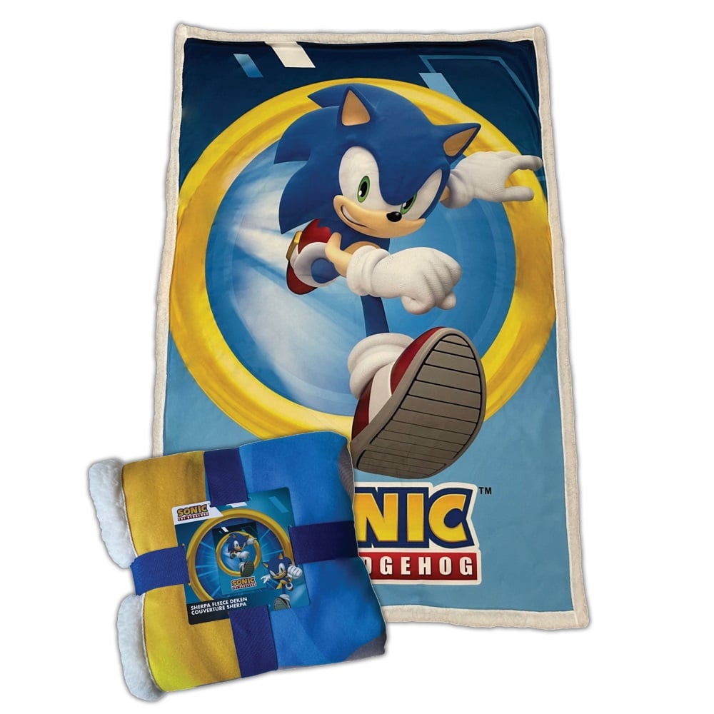 Sonic the Hedgehog - Plaid Sherpa Sonic (100x150cm) - flash vidéo