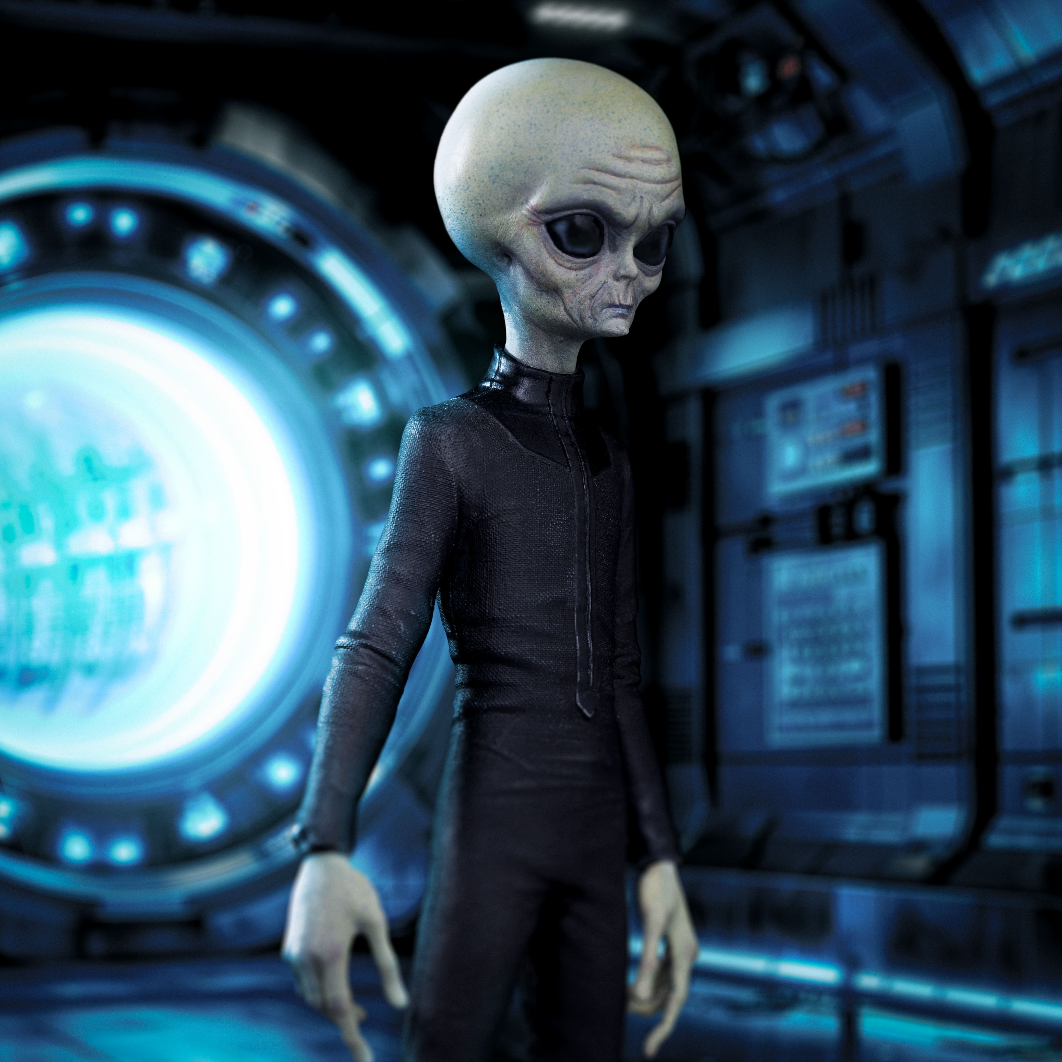 Iron Studios - Art Scale 1/10 - I Want to Believe - Alien Gris Statue 21cm - flash vidéo