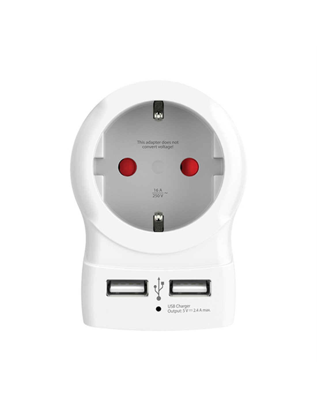 Skross - World Travel Adapter Europe to Europe + 2 USB - flash vidéo