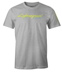 Cyberpunk 2077 - Logo Grey T-Shirt - XXL - flash vidéo