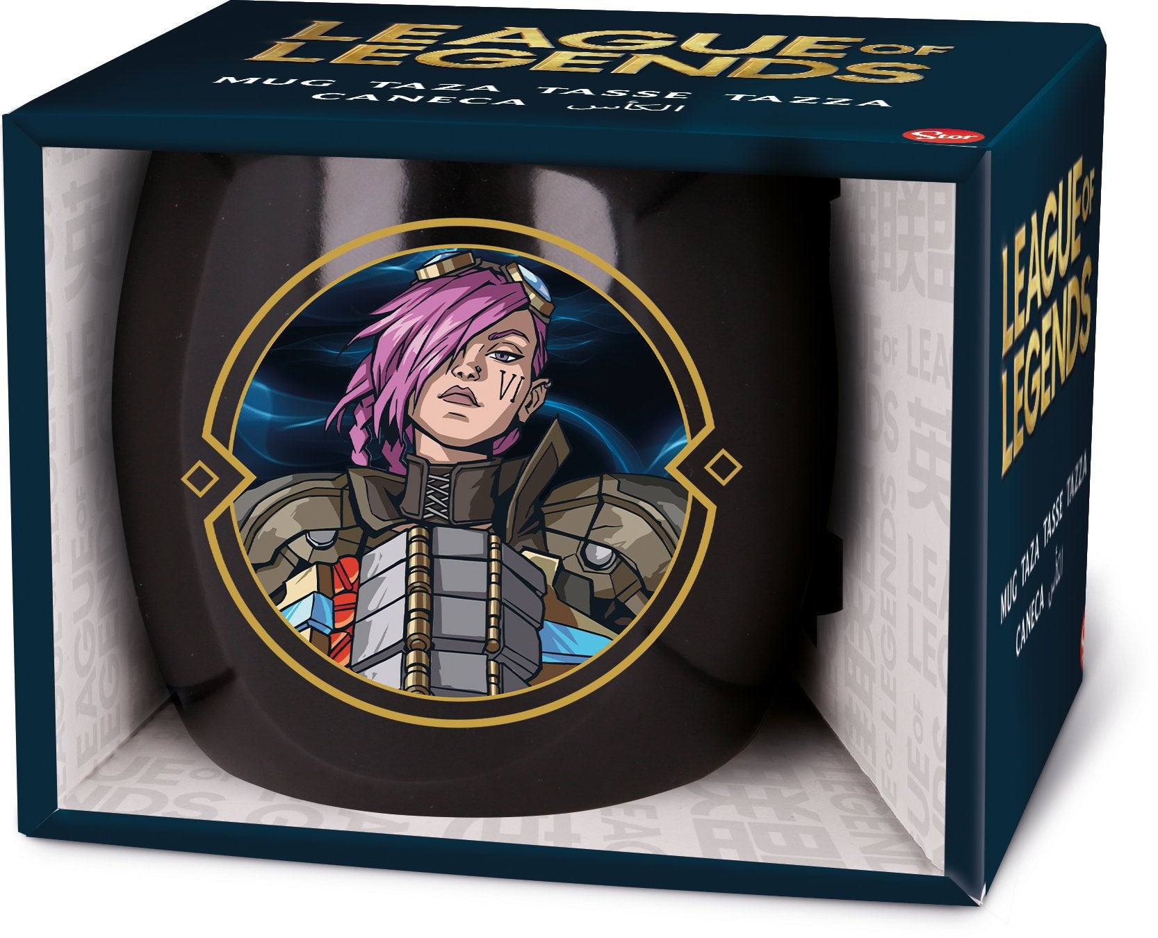 League of Legends - Tasse globe en céramique Vi - 380ml - flash vidéo
