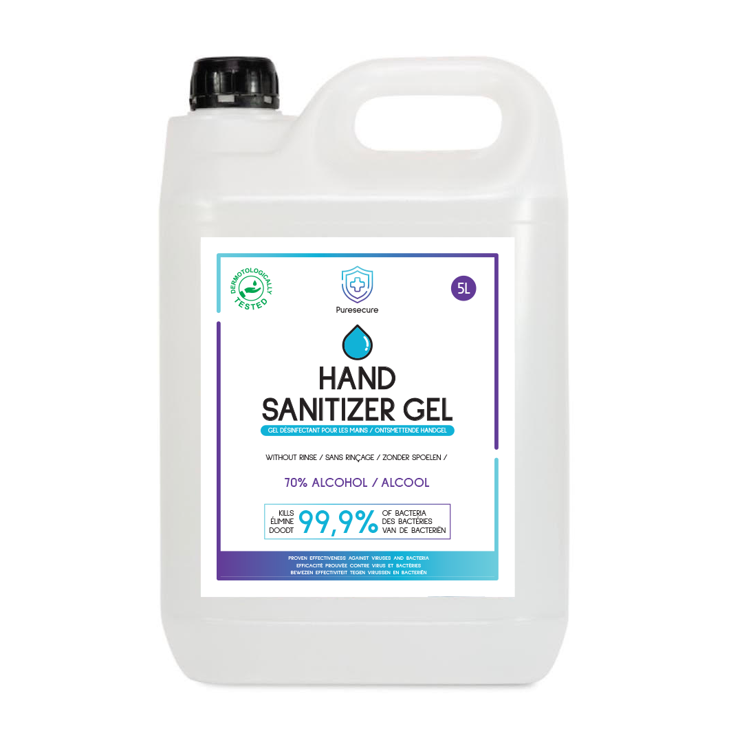 PureSecure - Gel Hydroalcoolique Main biocide 5L - flash vidéo