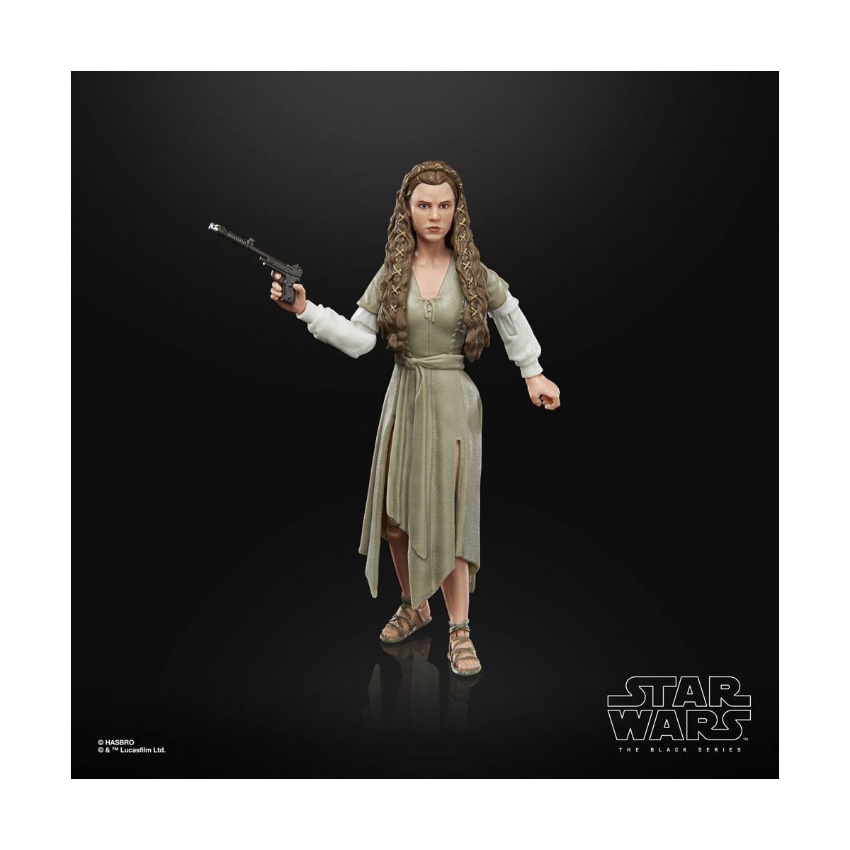 Star Wars The Black Series - Figurine d'action de la princesse Leia (Village Ewok) 15cm - flash vidéo