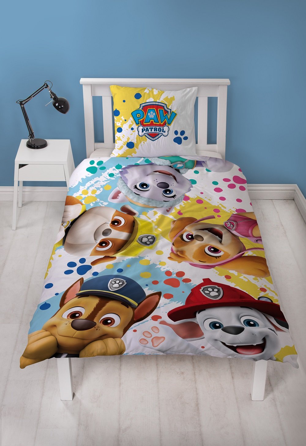 La Pat'Patrouille - Parure de lit en microfibre (200x140cm + 63x63cm) - flash vidéo