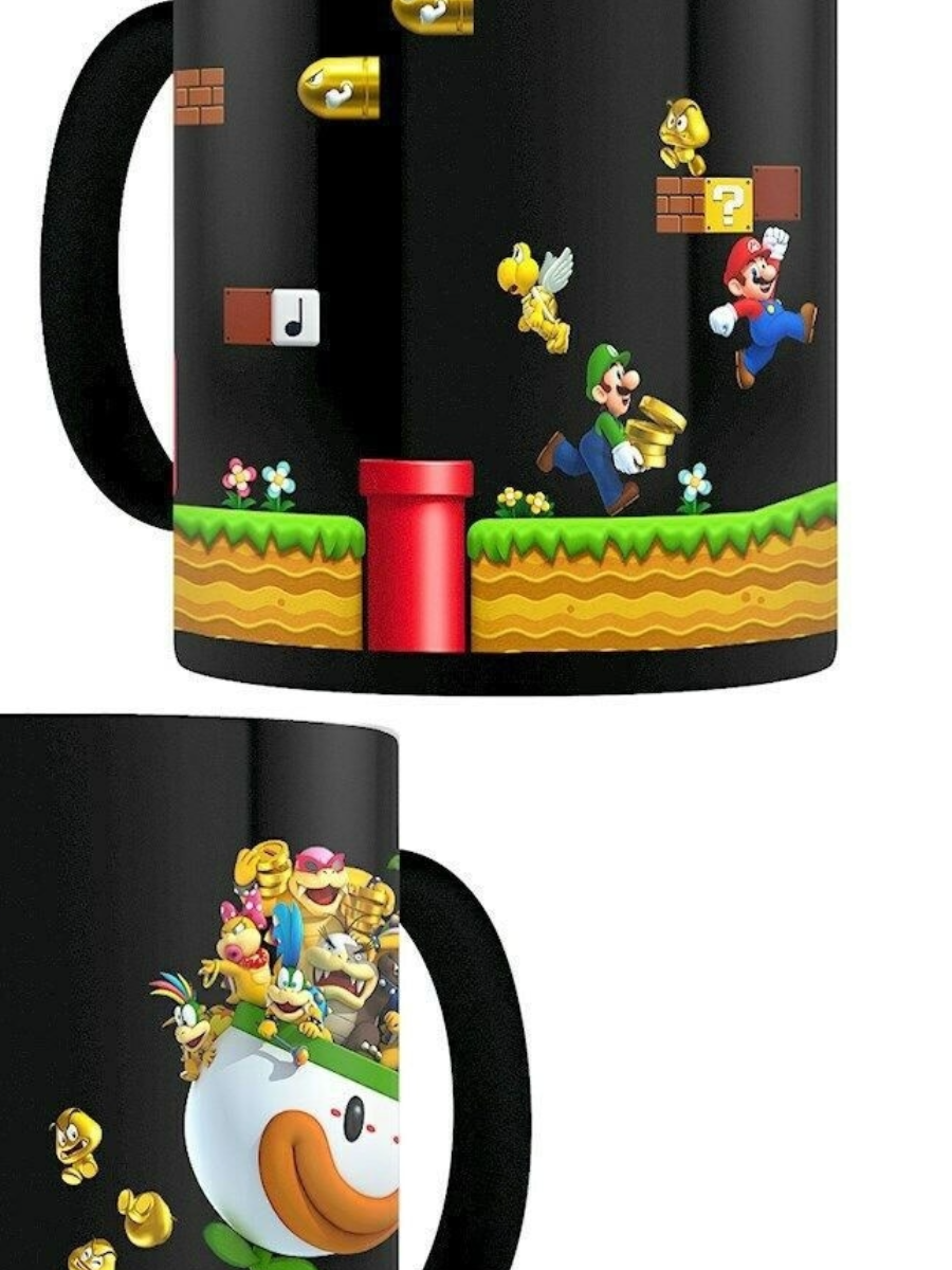 Super Mario - La ruée vers les pièces d'or Mug thermoréactif 315ml - flash vidéo