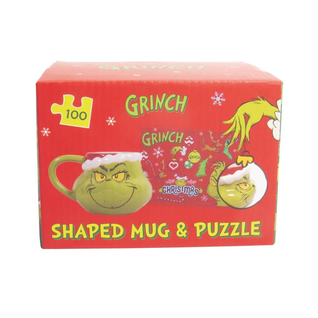 Le Grinch - Coffret Puzzle 100 Pièces + Mug 3D 250ml - flash vidéo