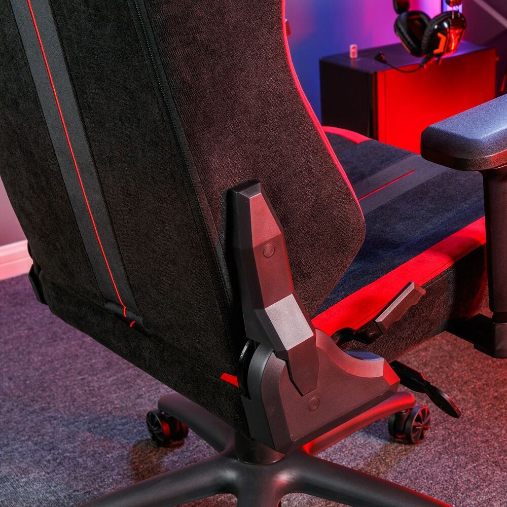 X Rocker - Chaise de bureau ergonomique Onyx Noire/Rouge - flash vidéo