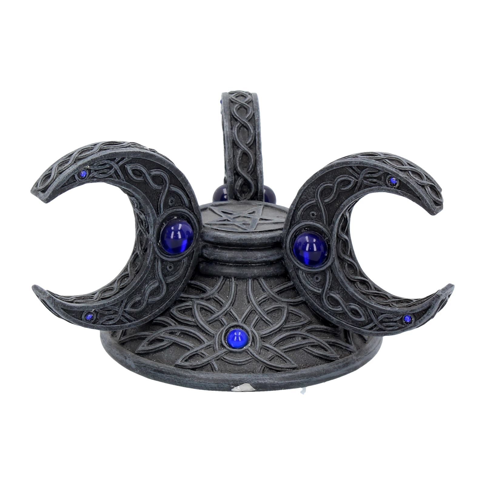 Triple Moon Crystal Ball Holder 10cm - flash vidéo