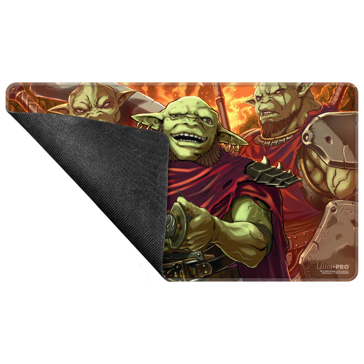 Ultra Pro - Magic: The Gathering - Commander Series - Fan Vote 1 - Tapis de jeu à bord cousu Krenko - flash vidéo