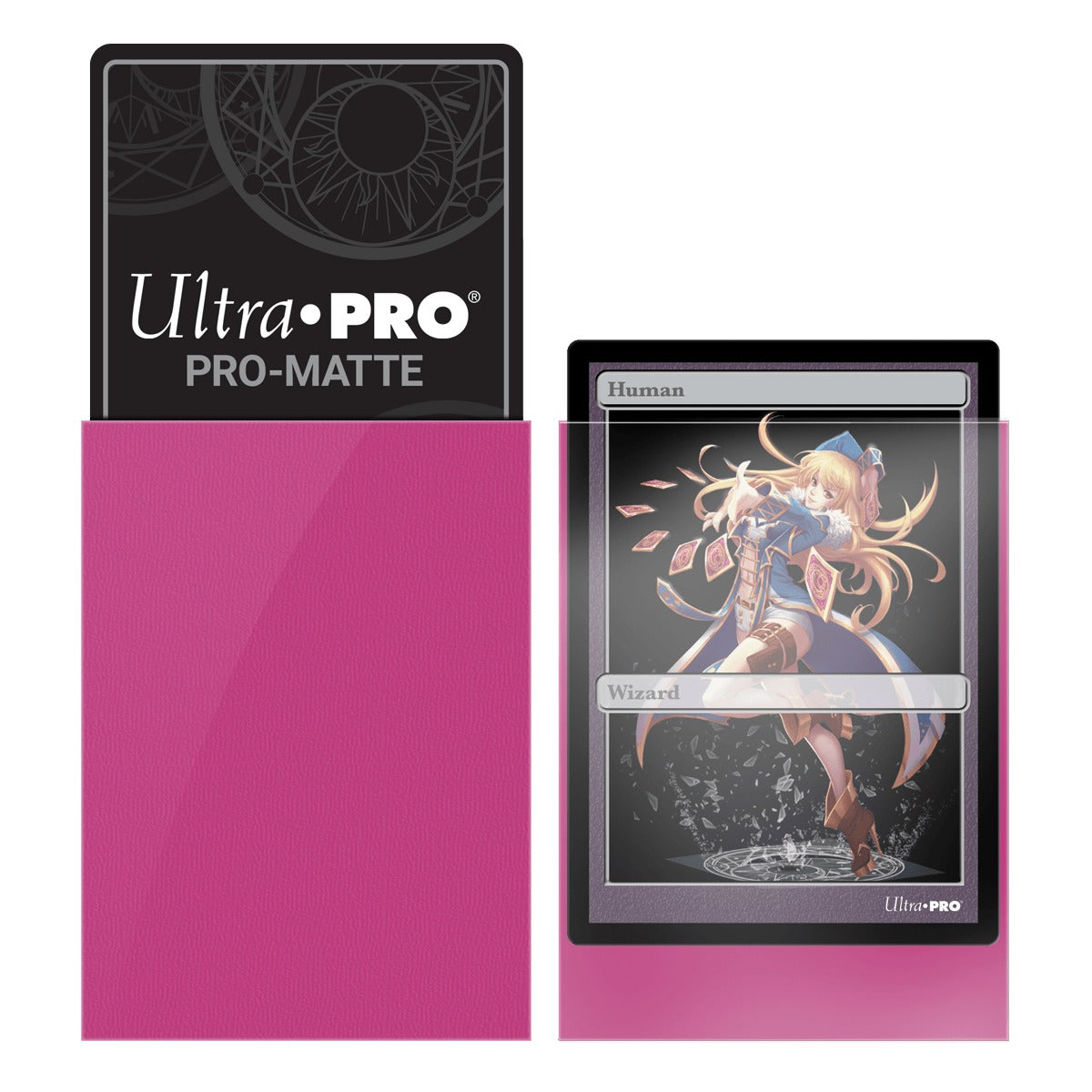 Ultra Pro - PRO-Matte Sachet de 60 protèges cartes petit format Rose Vif (62 x 89 mm) - flash vidéo