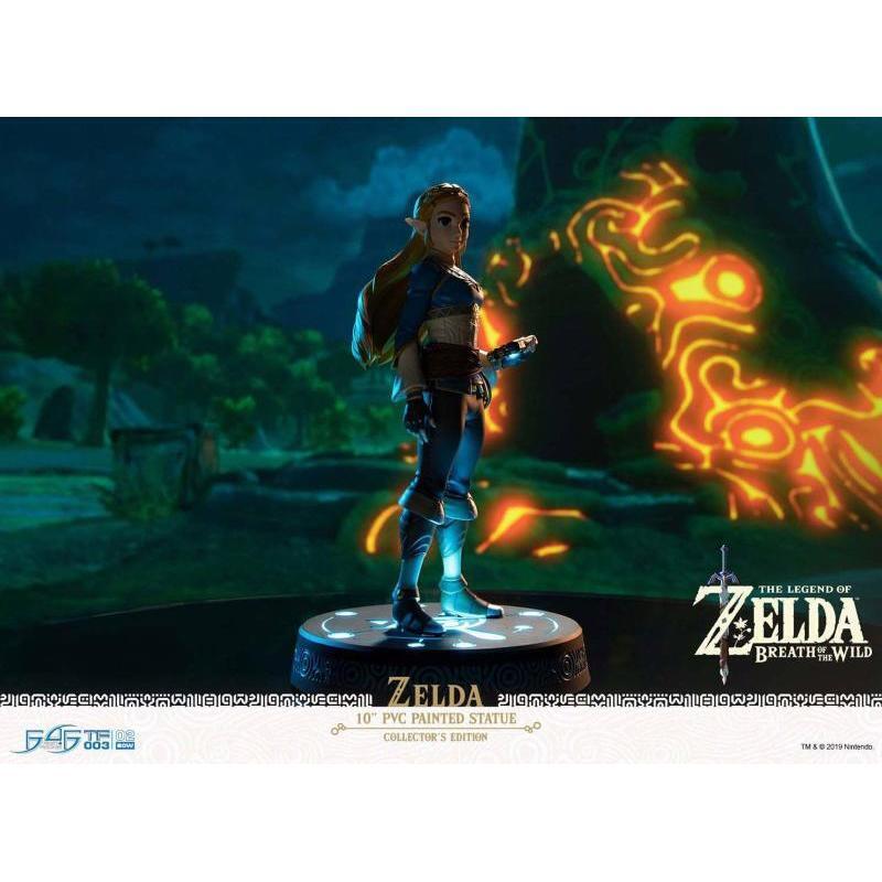 First 4 Figures - The Legend of Zelda : Breath of the Wild - Princesse Zelda Statue Edition Collector 25cm - flash vidéo