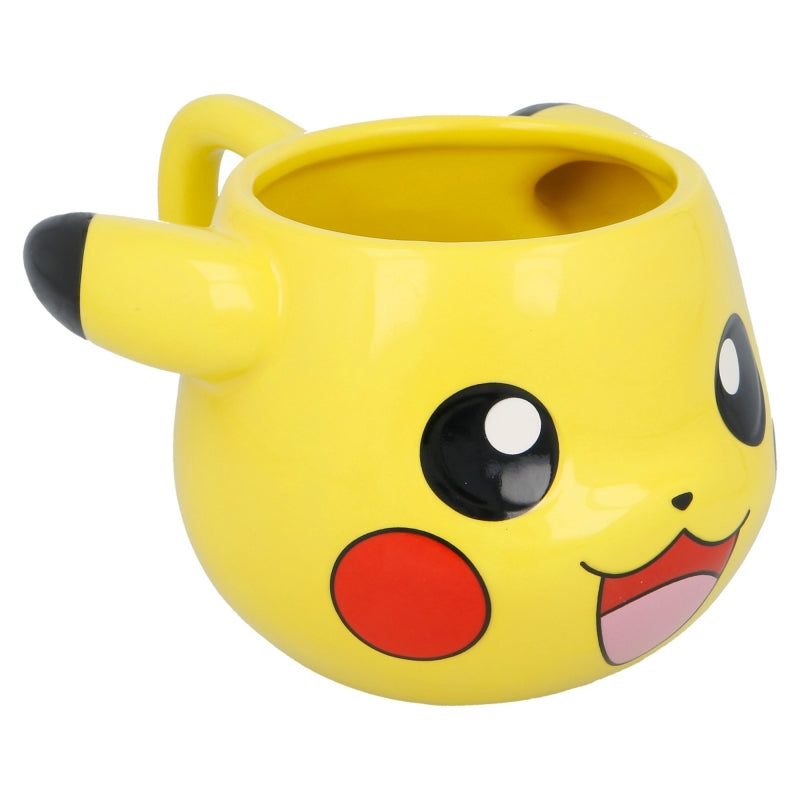 Stor Young Adult - Pokémon - Mug 3D en Dolomite en Boîte Cadeau - Pikachu - 500 ML - flash vidéo