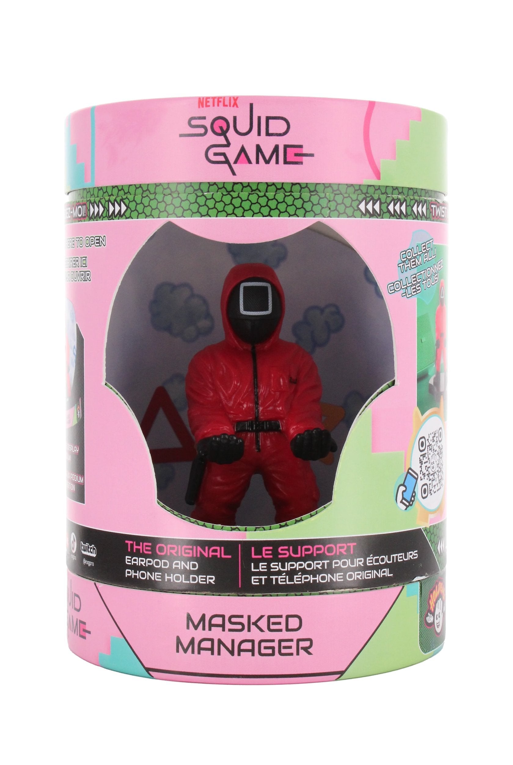 Cable Guys Holdems - Squid Game - Support pour écouteurs et téléphone Garde Carré - flash vidéo