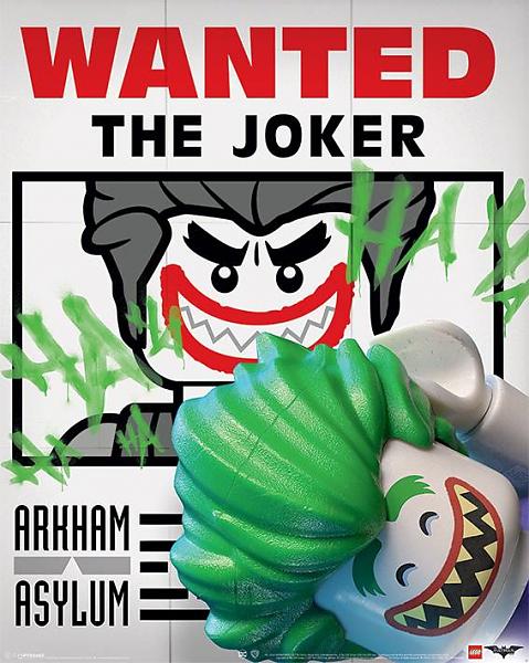 Lego Batman - Mini Poster Wanted The Joker - flash vidéo