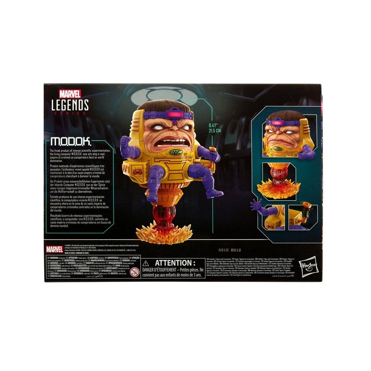 Marvel Legends Series - Figurine d'action Mega Deluxe de M.O.D.O.K. 22cm - flash vidéo