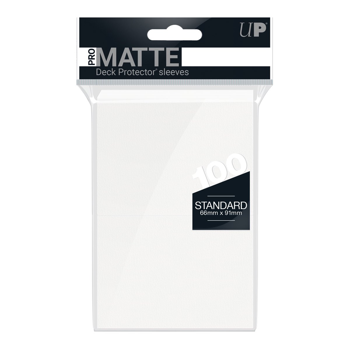 Ultra Pro - PRO-Matte Sachet de 100 protèges cartes standard Blanc (66 x 91 mm) - flash vidéo