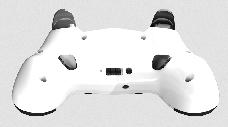 Gioteck - Manette sans fil premium bluetooth VX4 Blanc pour PS4 et PC - flash vidéo