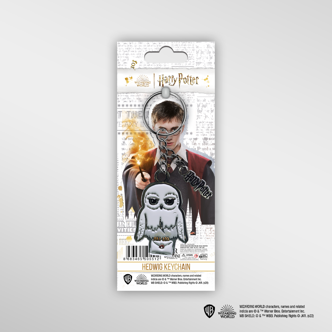 Wizarding World - Harry Potter - Porte-clés en métal - Hedwige - flash vidéo