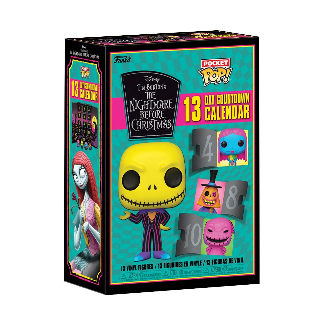 Funko Pocket Pop! Disney: The Nightmare Before Christmas - 13 Day Countdown Calendar (Blacklight) ENG Merchandising - flash vidéo