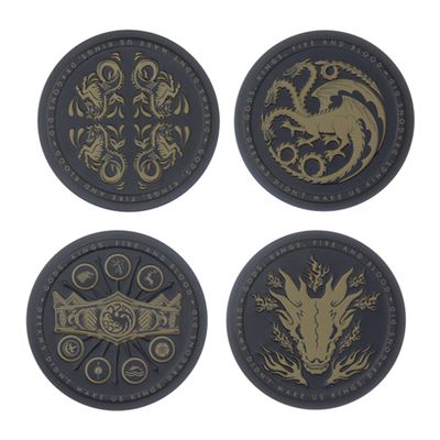 House of the Dragon - Sous-verre en métal House Of The Dragon - Pack de 4 - flash vidéo