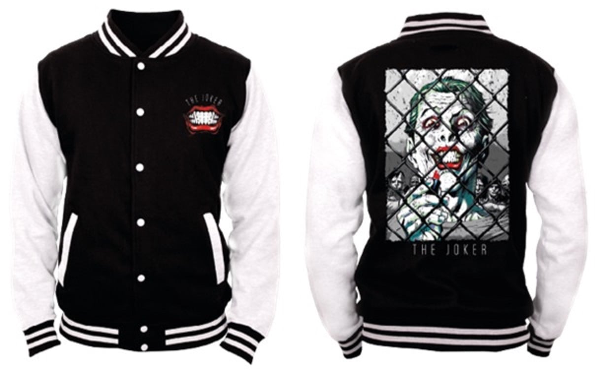 DC Comics - Batman - Veste Noire et Blanche pour Hommes - Le Joker - L - flash vidéo