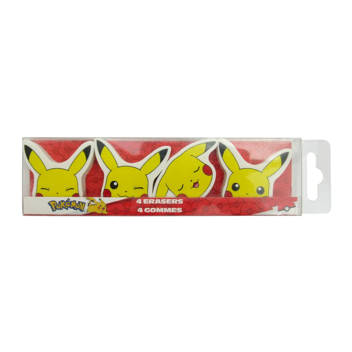 Pokémon - Set de 4 gommes - flash vidéo