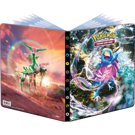 Ultra Pro - Pokémon JCC - Portfolio 9 Pochettes A4 - Écarlate et Violet : Forces Temporelles - flash vidéo