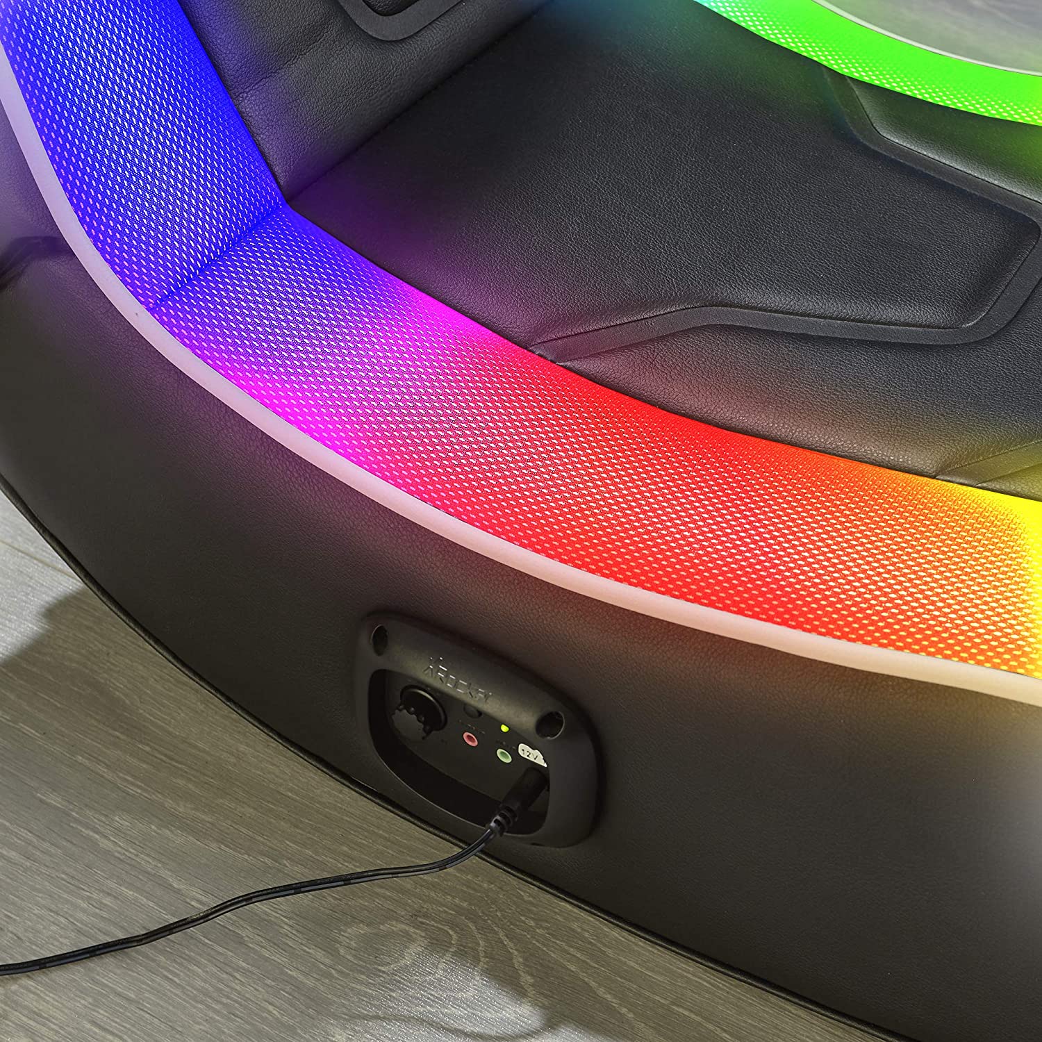 X Rocker - Chimera RGB 2.0 Stereo Audio Gaming Chair with Vibrant LED Light - flash vidéo