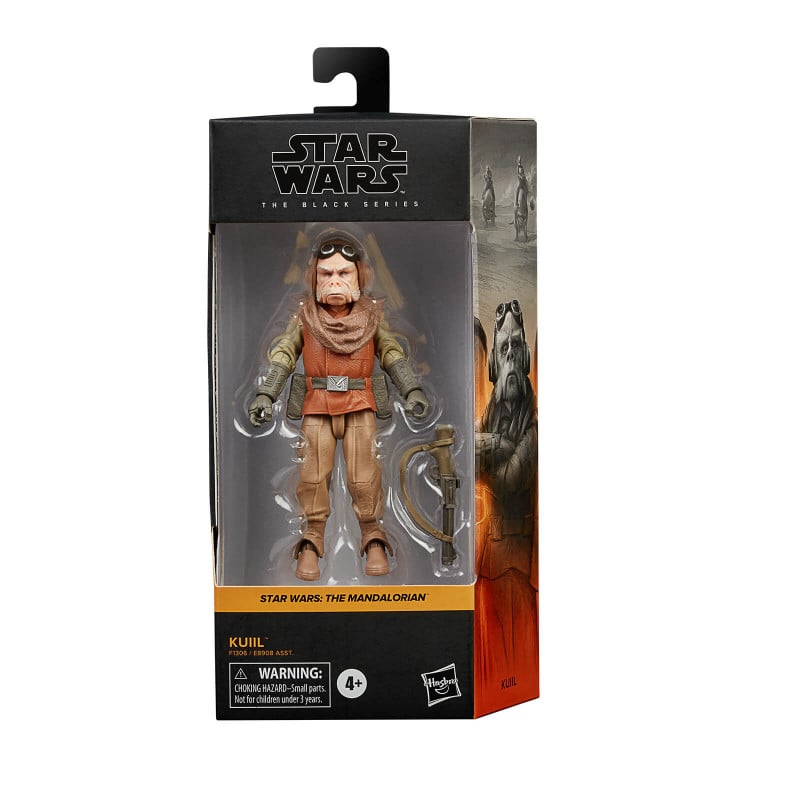 Star Wars The Black Series - The Mandalorian Figurine d'action de Kuiil 15cm - flash vidéo
