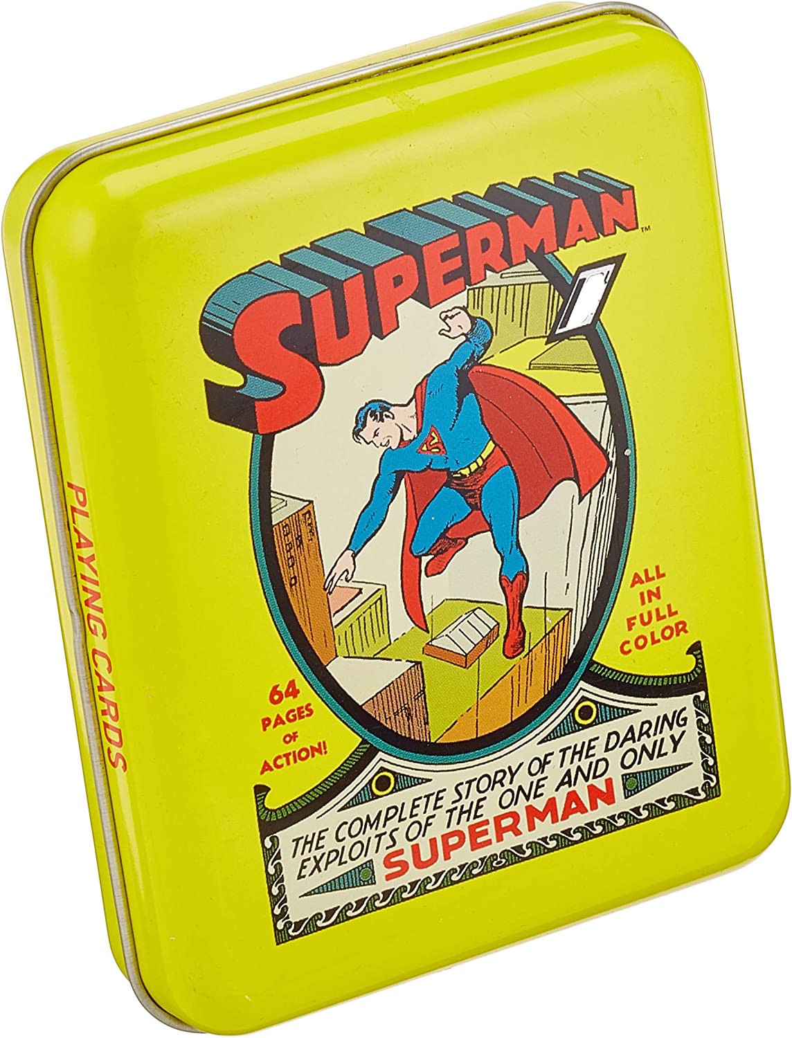 DC Comics Tins - Superman #1 - Cartes à Jouer Boite Métallique - flash vidéo