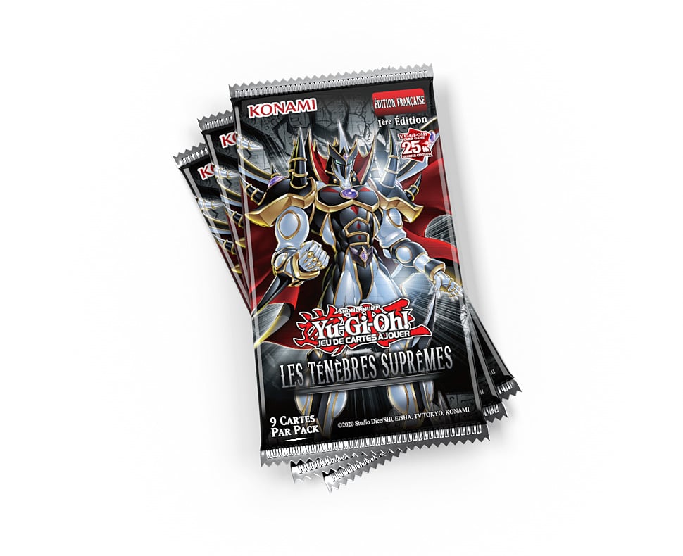 Yu-Gi-Oh! JCC - Pack de 3 Boosters Les Ténèbres Suprêmes (Blister cartonné) - flash vidéo