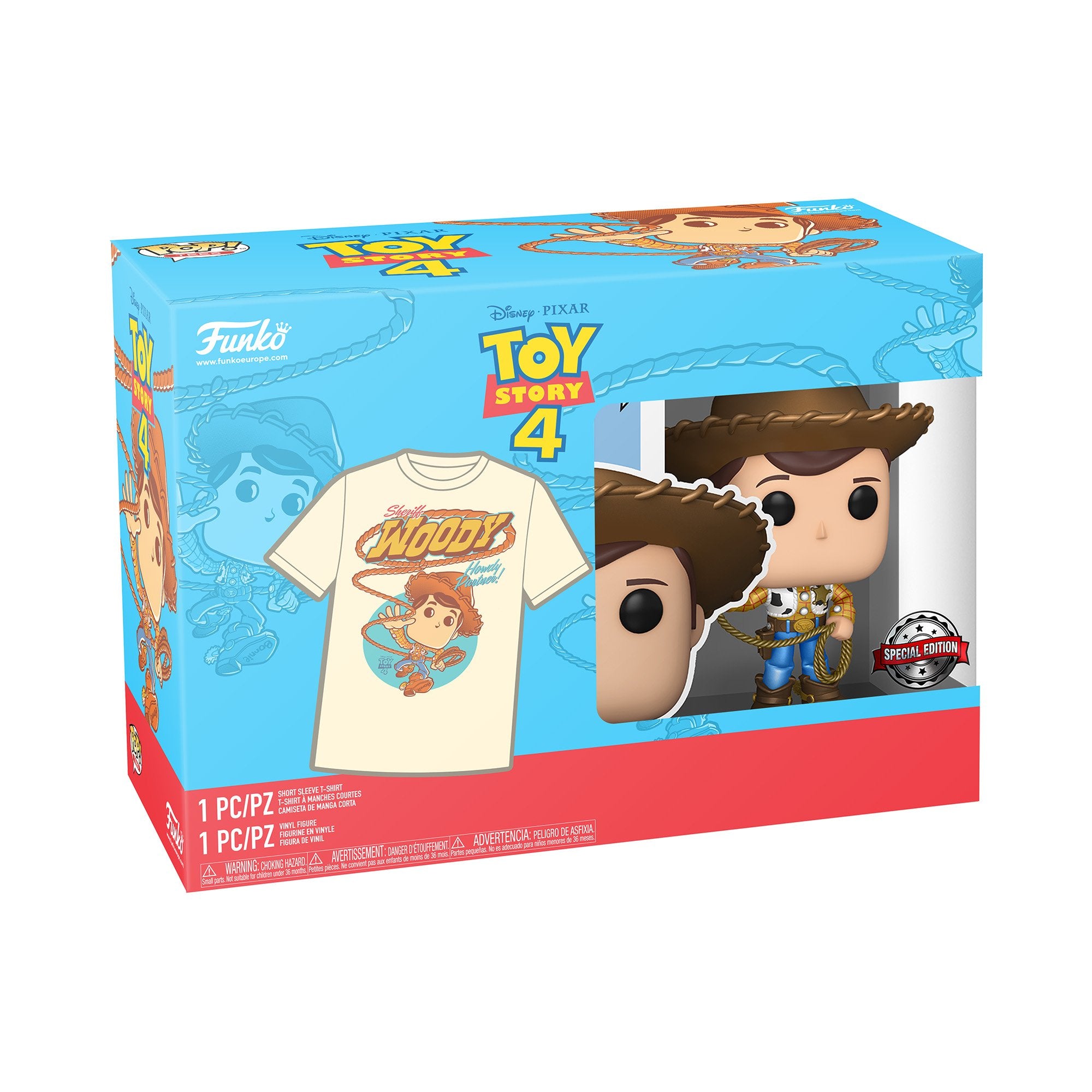 Funko Pop! & Tee - Disney Toy Story Woody Medium ENG Merchandising - flash vidéo
