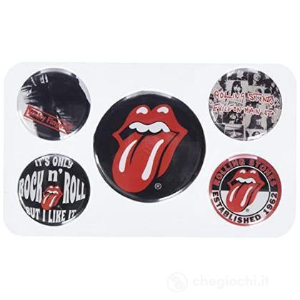 The Rolling Stones - Classique Pack de 5 Badges - flash vidéo