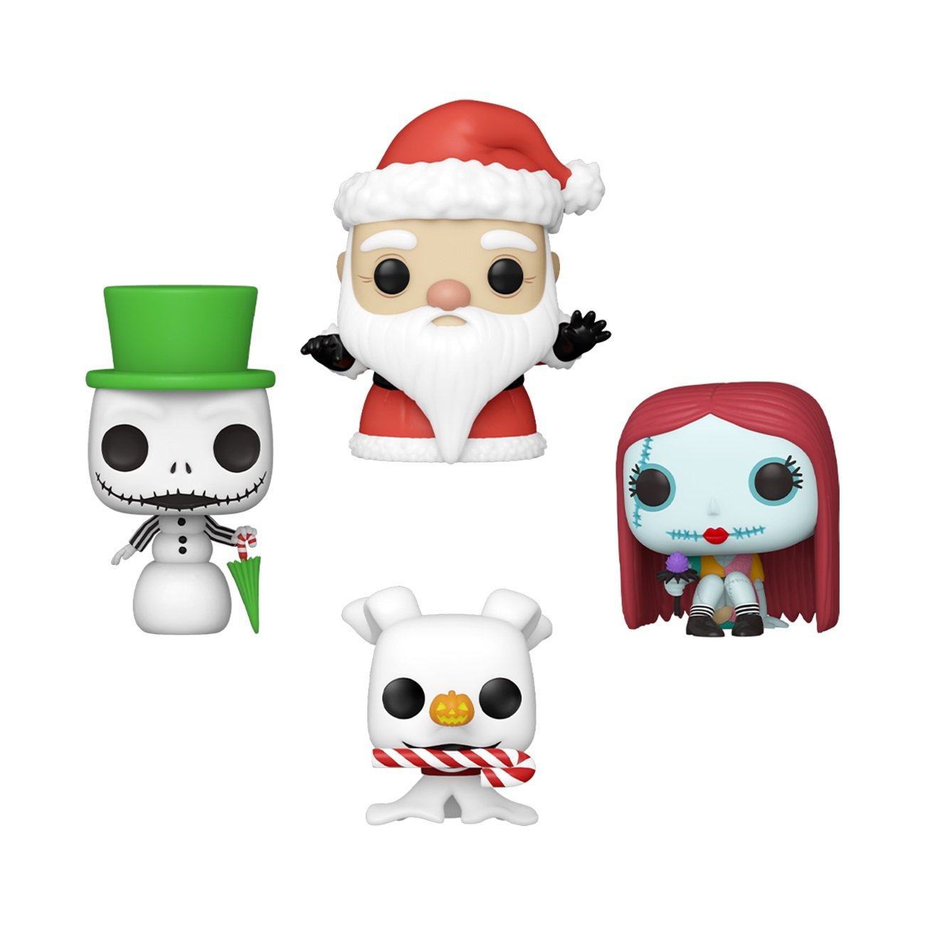 Funko Pocket Pop! Keychain 4-Pack: The Nightmare Before Christmas - Tree Holiday Box - flash vidéo