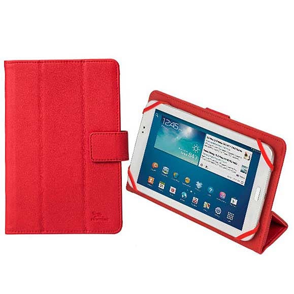 Rivacase 3112 Housse universelle pour tablettes 7" Rouge - flash vidéo