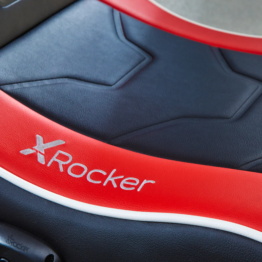 X Rocker - Shadow 2.0 Stereo Audio Gaming Floor Rocker Red - flash vidéo